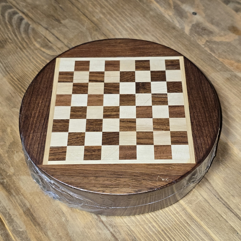 Magnetic Travel Chess Board w/ Drawer Sheesham Wood 6” NWT